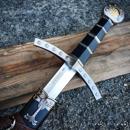 23" King Arthur Excalibur Crusader Medieval Sword Scabbard Historical Fantasy