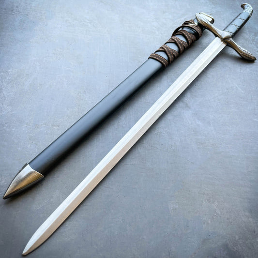 23" Templar Crusader Medieval Sword Scabbard Historical Fantasy