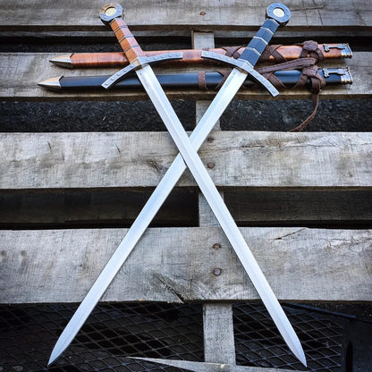 2PC NEW King Arthur Excalibur Crusader Medieval Sword Historical Fantasy MACHETE - Prime Amigo Blades