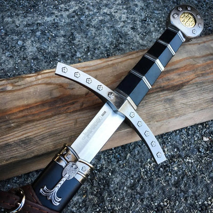 2PC NEW King Arthur Excalibur Crusader Medieval Sword Historical Fantasy MACHETE - Prime Amigo Blades