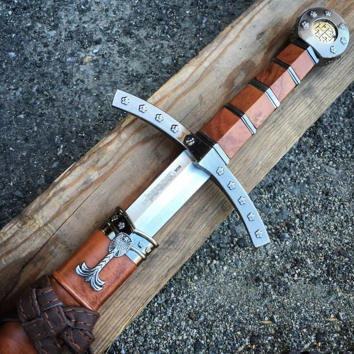 2PC NEW King Arthur Excalibur Crusader Medieval Sword Historical Fantasy MACHETE - Prime Amigo Blades