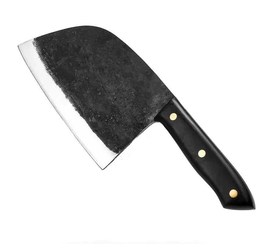 12 Inch Overall Butcher Knife Handmade Forged Kitchen Chef Knives Carbon Steel Butcher Cleaver - Prime Amigo Blades