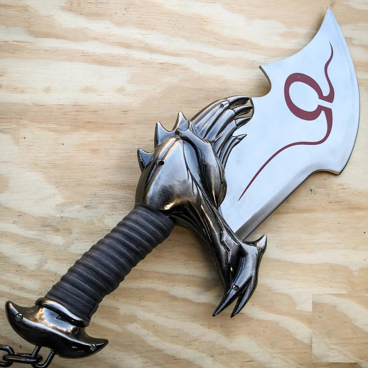 God Of War 17" Chaos War Twin Blade Knives Kratos Sword Dagger Set With Plaque - Prime Amigo Blades