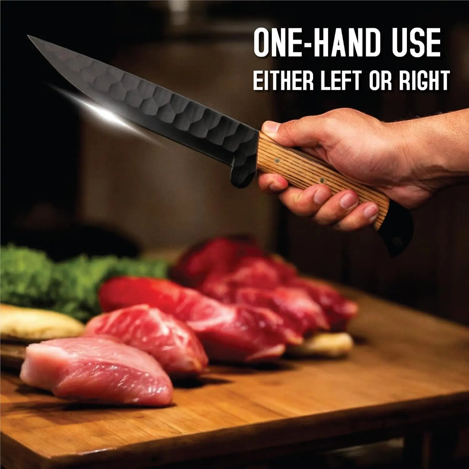 Premium 5 PCS Kitchen Knife Set Handmade High Carbon Steel Chef Knives Custom Engraved Cooking Gift - Prime Amigo Blades