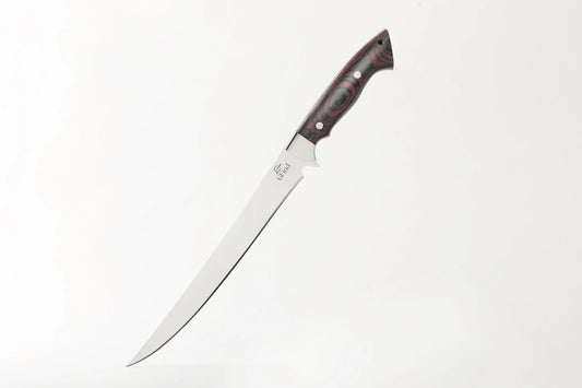 Professional 9 Inch Fillet & Boning Knife Stainless Steel Blade Pakka Wood Handle Razor Sharp Fish Knife - Prime Amigo Blades