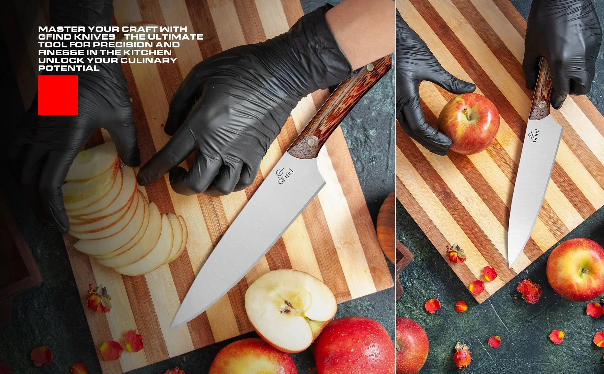 Wenge Wood Handle 8 Inch Chef’s Knife – High-Carbon Stainless Steel Professional Kitchen Knife - Prime Amigo Blades